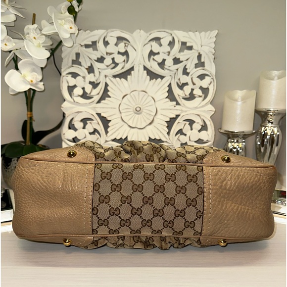 Gucci Large Jockey Canvas Hobo in Beige (cream/tan) - Picture 3 of 14